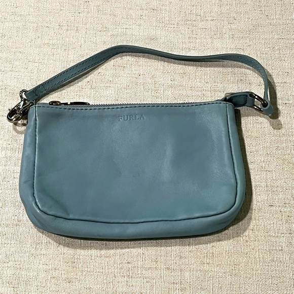 Furla Handbags - Furla Leather Wristlet Pochette
- Light Blue